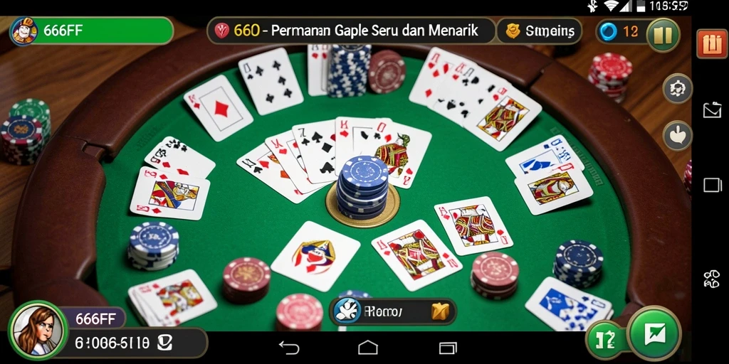 Tampilan gameplay menarik dari permainan Gaple.