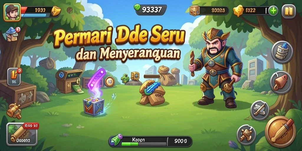 Tampilan gameplay seru dalam game Idle 93337.