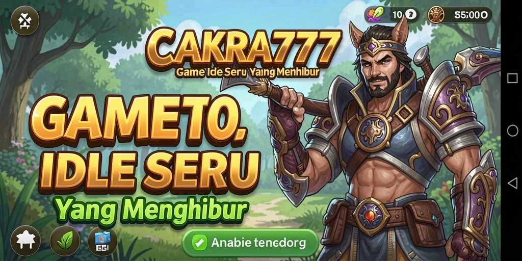 Tampilan gameplay CAKRA777 yang menarik dan dinamis saat bermain Idle.