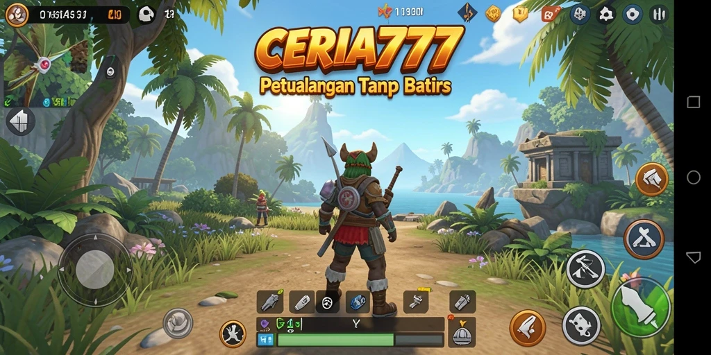Tampilan gameplay <strong>CERIA777</strong> yang menakjubkan dalam dunia terbuka.