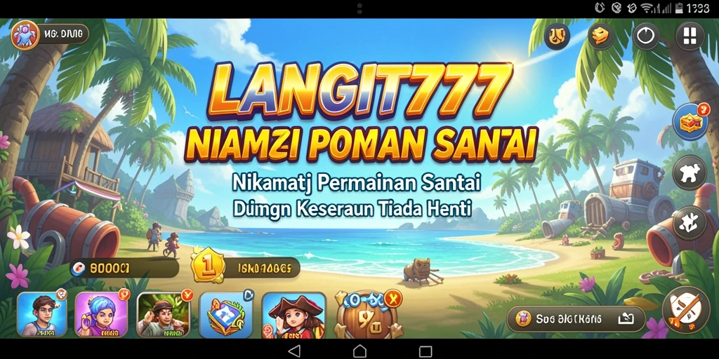 Tampilan utama LANGIT777 yang menampilkan gameplay santai dan menarik.