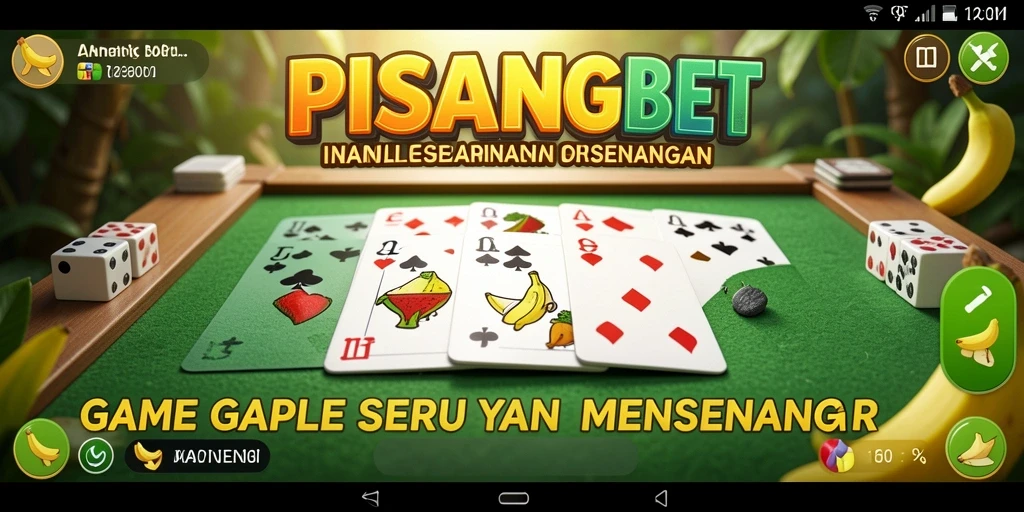 Tampilan aksi seru dalam gameplay Gaple PISANGBET.