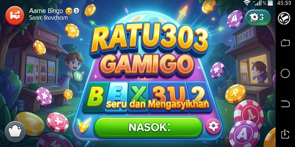 Tampilan gameplay seru di RATU303 dengan fitur bingo interaktif.