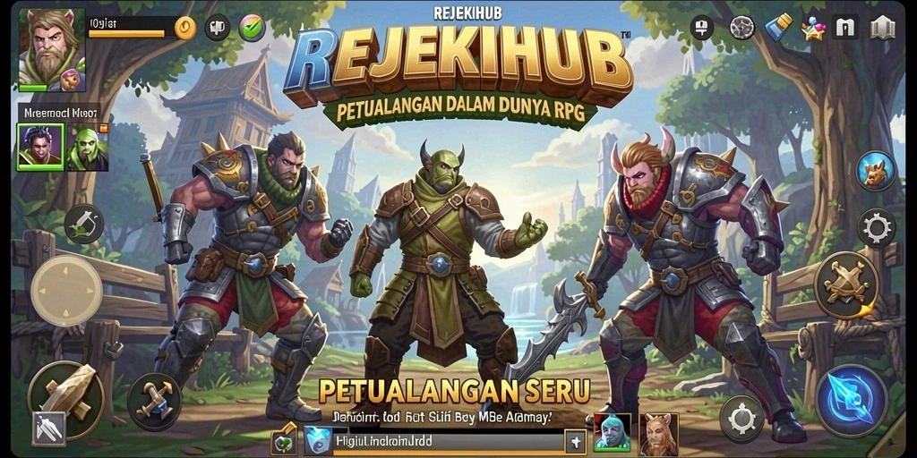 Tampilan seru gameplay RPG di REJEKIHUB yang penuh petualangan.
