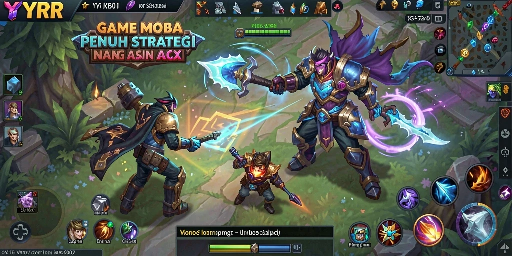 Tampilan gameplay YYRR yang penuh aksi dan strategi.